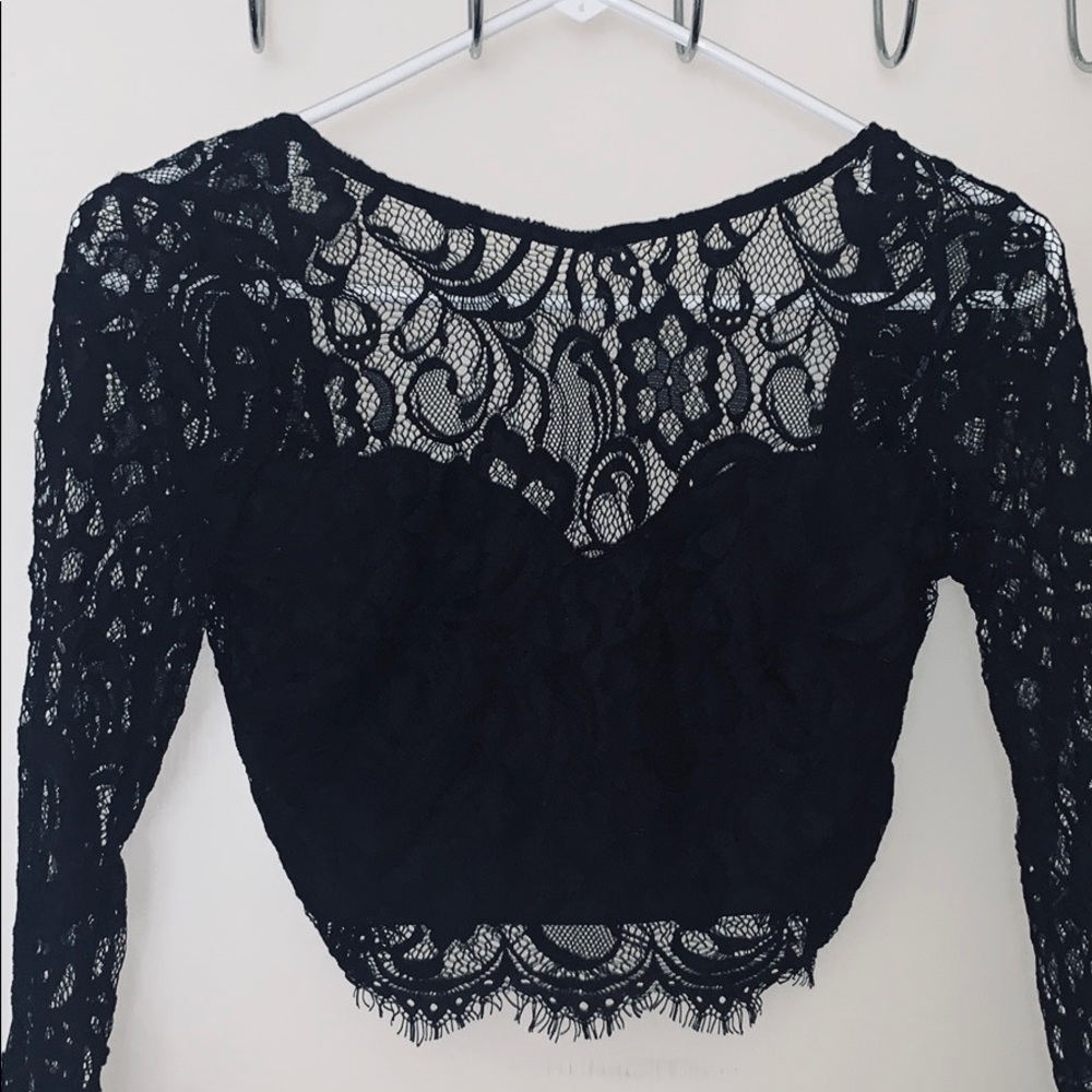 Windsor crop top long sleeve